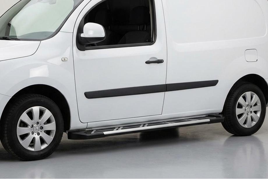 Renault Kangoo 2008–2020 гг. Боковые Подножки Sunrise (2 шт., Алюминий) Длинная База Image