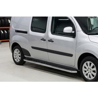 Боковые Подножки Maydos V1 (2 шт., Алюминий и Нержавейка) Renault Kangoo 2008–2020 гг. фото 1