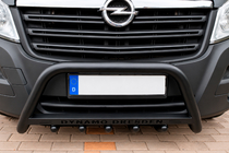 Opel Movano 2021- гг. Кенгурятник WT004 Черный (Нержавейка) фото 1