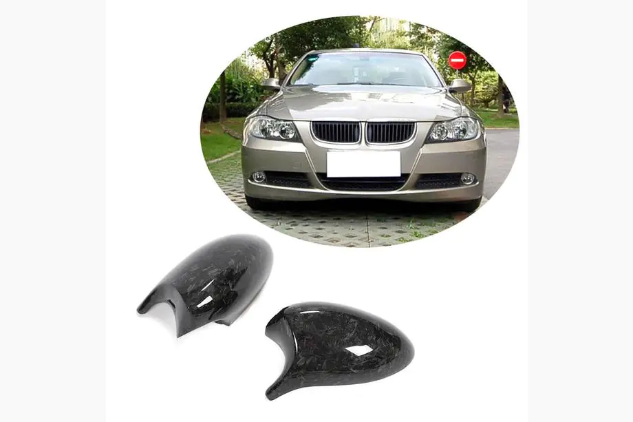 BMW 3 серия E92/E93 2006–2013 гг. Накладки на зеркала (для 2006-2010, Кованный карбон) Image
