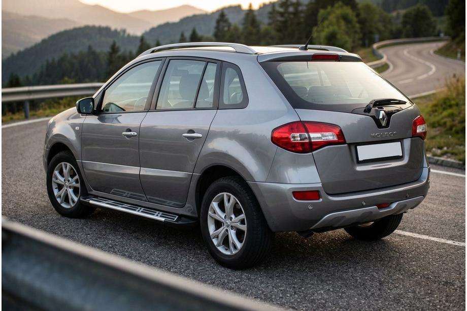 Renault Koleos 2008-2016 гг. Боковые Подножки Sunrise (2 шт., Алюминий) Image
