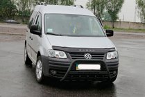 Volkswagen Caddy 2004-2010 гг. Кенгурятник WT004 Black (нерж) фото 4