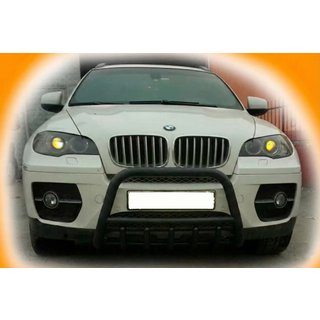 Кенгурятник WT003 Black (нерж) BMW X6 E71 2008–2014 гг. фото 4