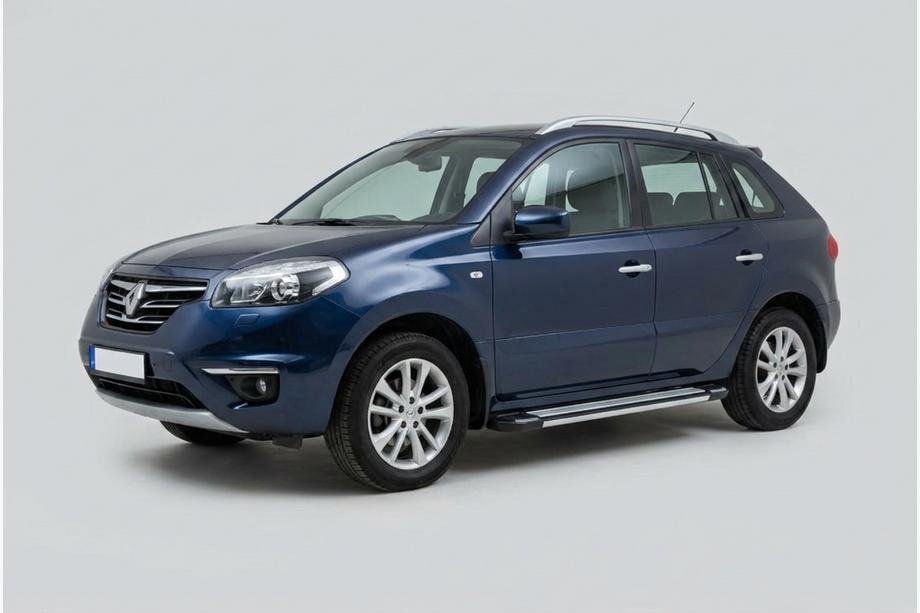 Renault Koleos 2008-2016 гг. Боковые Подножки Rainbow (2 шт., Алюминий) Image