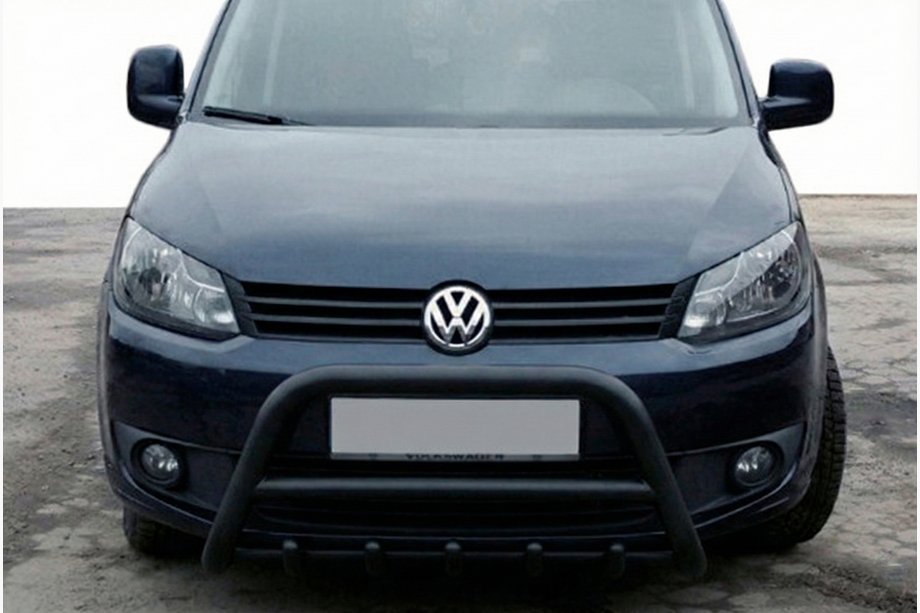 Volkswagen Caddy 2015-2020 гг. Кенгурятник WT003 Black (нерж) Image