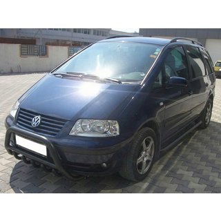 Кенгурятник WT003 Black (нерж) Volkswagen Sharan 1995-2010 гг. фото 2