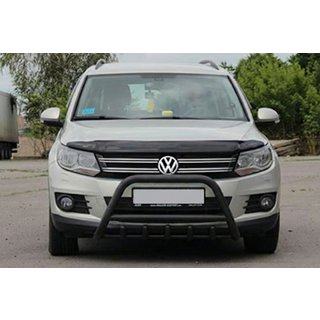 Кенгурятник WT003 Black (нерж) Volkswagen Tiguan 2007-2016 гг. фото 4