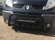 Renault Trafic 2001–2015 гг. Кенгурятник WT004 Black (нерж.) фото 4