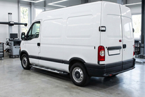 Renault Master 1998-2010 гг. Боковые Подножки Sunrise (2 шт., Алюминий) фото 1