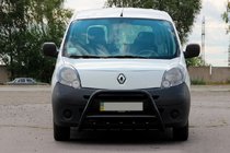 Renault Kangoo 2008–2020 гг. Передний силовой бампер WT003 Черный Нержавейка фото 3