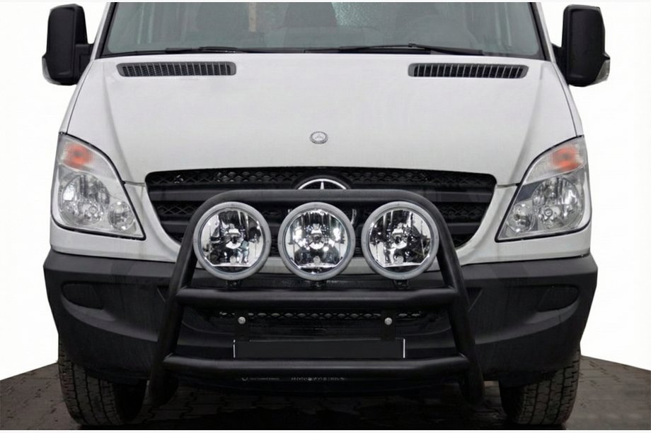 Mercedes Sprinter W906 2006–2018 гг. Кенгурятник высокий WT018 Black (нерж.) Image