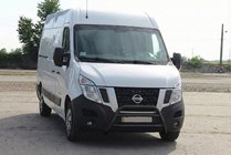 Opel Movano 2010-2021 гг. Кенгурятник WT018 Black (нерж.) фото 1