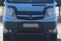 Renault Trafic 2001–2015 гг. Кенгурятник Exclusive Black (нерж.) фото 3