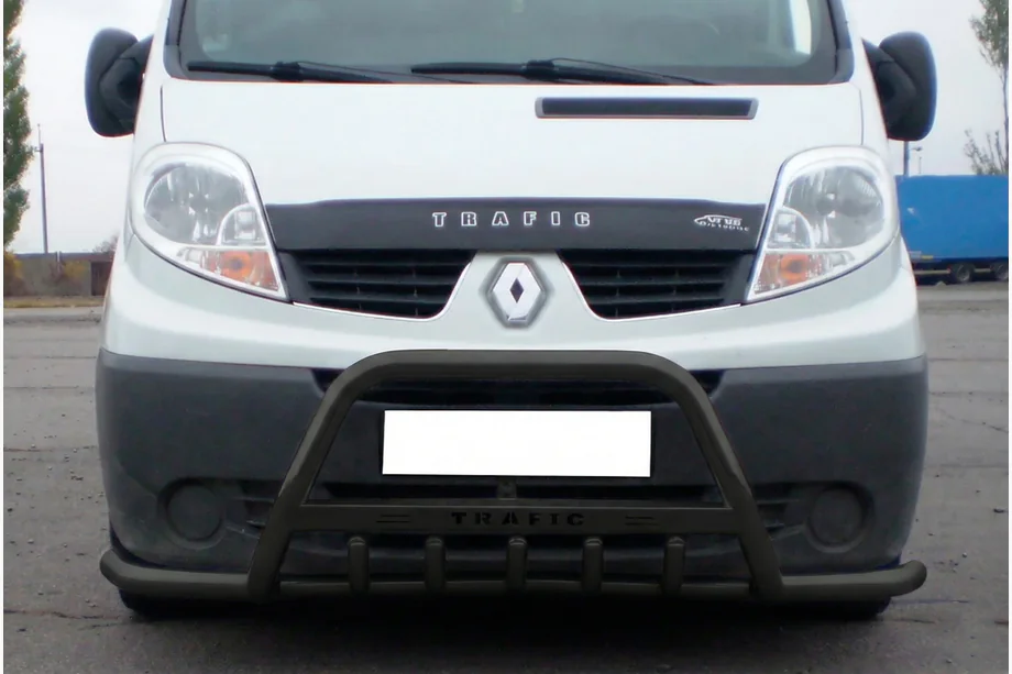Renault Trafic 2001–2015 гг. Кенгурятник Exclusive Black (нерж.) Image