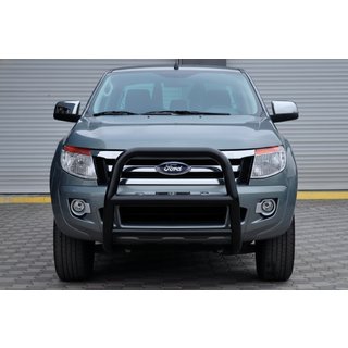 Передняя защита WT018 Black (нерж.) Ford Ranger 2011–2022 гг. фото 2