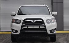 Hyundai Santa Fe 2 2006-2012 гг. Кенгурятник WT018 Black (нерж.) фото 2