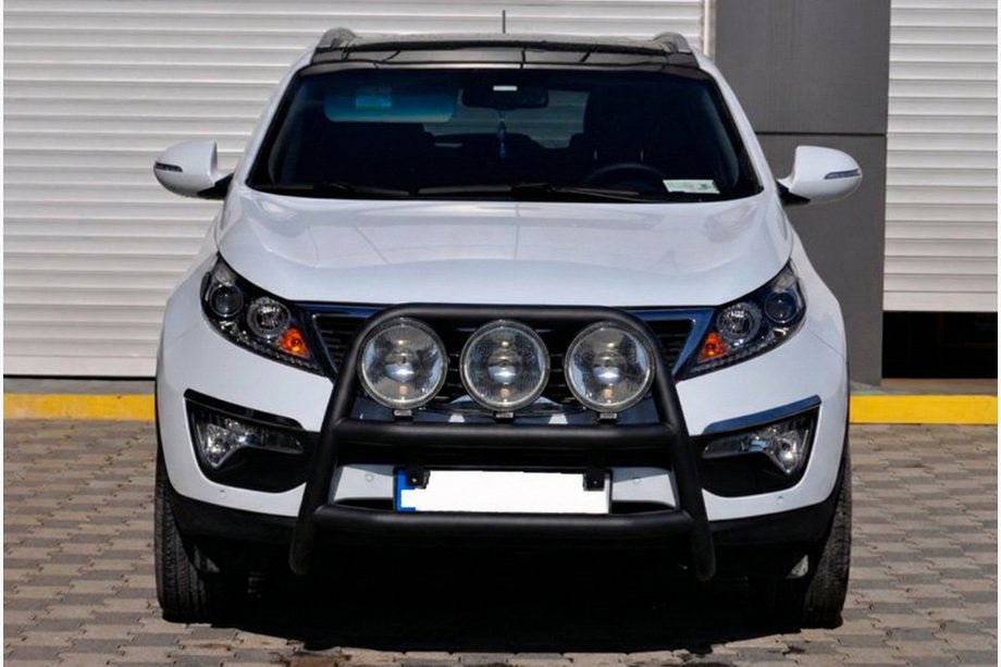 Kia Sportage 2010-2015 гг. Кенгурятник WT018 Black (нерж.) Image
