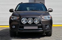 Mitsubishi ASX 2010-2023 гг. Кенгурятник WT018 Black (нерж.) фото 2