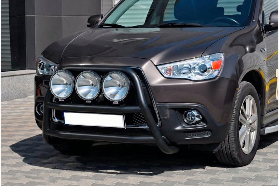 Mitsubishi ASX 2010-2023 гг. Кенгурятник WT018 Black (нерж.) Image