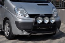 Nissan Primastar 2002-2014 гг. Кенгурятник WT018 Black (нерж.) фото 2