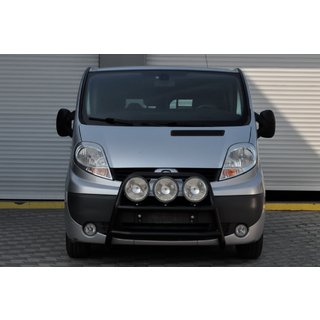 Кенгурятник WT018 Black (нерж.) Renault Trafic 2001–2015 гг. фото 2