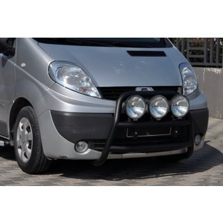 Кенгурятник WT018 Black (нерж.) Renault Trafic 2001–2015 гг. фото 4