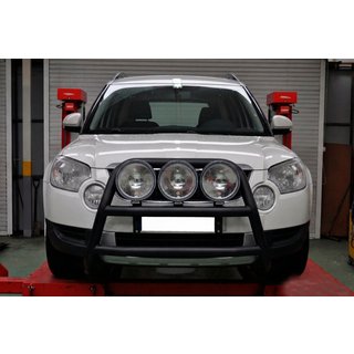 Кенгурятник WT018 Black (нерж.) Skoda Yeti 2009-2017 гг. фото 3
