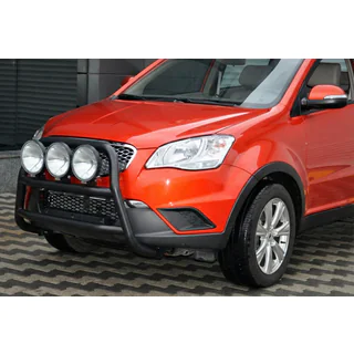Кенгурятник WT018 Black (нерж.) SsangYong Korando 2010-2019 гг. фото 2