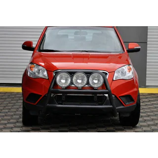 Кенгурятник WT018 Black (нерж.) SsangYong Korando 2010-2019 гг. фото 3