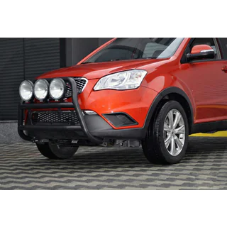 Кенгурятник WT018 Black (нерж.) SsangYong Korando 2010-2019 гг. фото 4