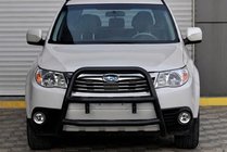 Subaru Forester 2008-2013 гг. Кенгурятник WT018 Black (нерж.) фото 3