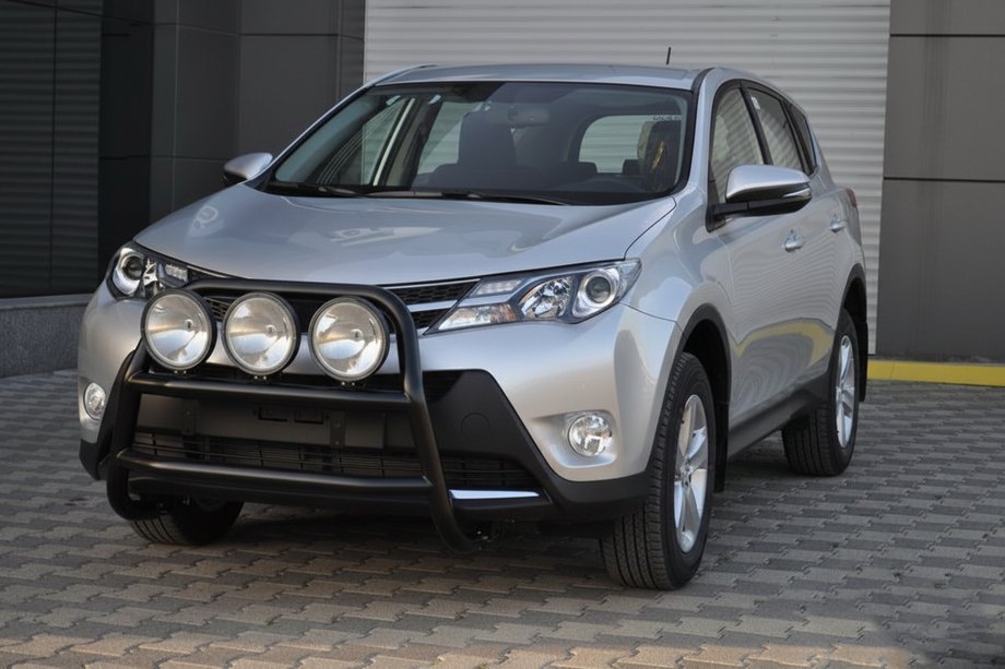 Toyota Rav 4 2013-2018 гг. Кенгурятник WT018 Black (нерж) Фото 3