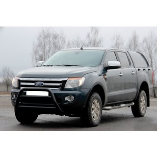 Передняя защита WT022 Black (нерж.) Ford Ranger 2011–2022 гг. фото 3