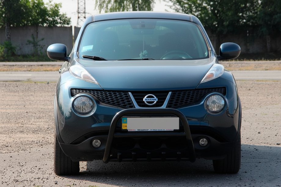 Nissan Juke 2010-2019 гг. Кенгурятник QT012 Black (нерж) Image