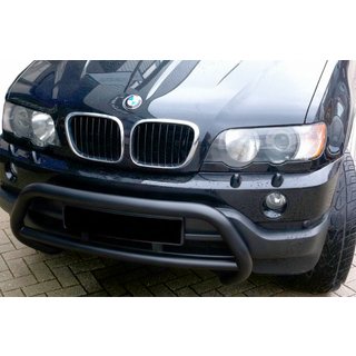 Кенгурятник WT015 Black (нерж) BMW X5 E53 1999–2006 гг.