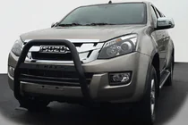 Isuzu D-Max 2011-2019 гг. Передняя защита QT008 Black (нерж.) фото 1