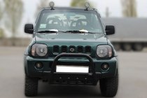 Suzuki Jimny 1998-2018 гг. Кенгурятник F2-01 Black (нерж) фото 1