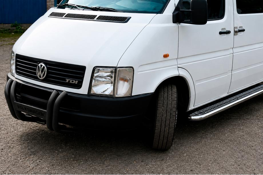 Volkswagen LT 1995-2006 гг. Кенгурятник Kelebek WT011 Black (нерж.) Фото 3