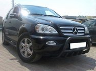 Mercedes ML W163 1997-2005 гг. Кенгурятник Black (нерж.) фото 1