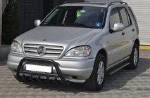 Mercedes ML W163 1997-2005 гг. Кенгурятник Black (нерж.) фото 3
