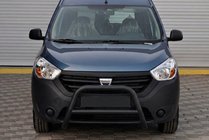 Dacia Dokker 2013-2022 гг. Кенгурятник WT006 Black (нерж.) фото 1