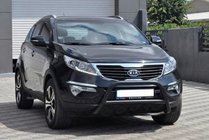 Kia Sportage 2010-2015 гг. Кенгурятник WT006 Black (нерж.) фото 1