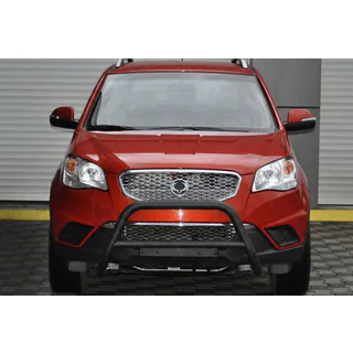 Кенгурятник WT005 Black (нерж.) SsangYong Korando 2010-2019 гг. фото 2