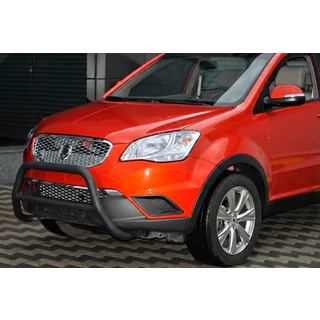 Кенгурятник WT005 Black (нерж.) SsangYong Korando 2010-2019 гг. фото 1