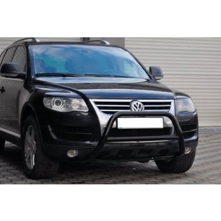 Кенгурятник WT005 Colt Black (нерж) Volkswagen Touareg 2002–2010 гг. фото 2