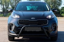 Kia Sportage 2015-2021 гг. Кенгурятник WT006 Black (нерж) фото 4