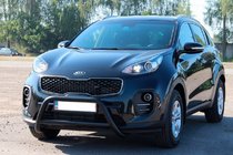 Kia Sportage 2015-2021 гг. Кенгурятник WT006 Black (нерж) фото 3