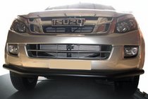 Isuzu D-Max 2011-2019 гг. Передняя защита ST014 Black (нерж.) фото 1