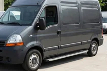 Renault Master 1998-2010 гг. Боковые Подножки Fullmond (2 шт., Алюминий) фото 1