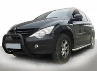 SsangYong Action 2005-2018 гг. Кенгурятник WT005 Black (нерж) фото 1